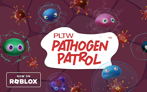 Pathogen Patrol — PLTW’s first learning experience on Roblox — gives educators access to new instructional tools for STEM learning.