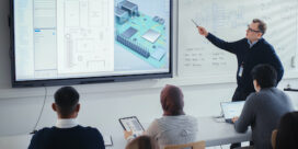 An interactive whiteboard includes many modern features that help enhance active learning and increase engagement